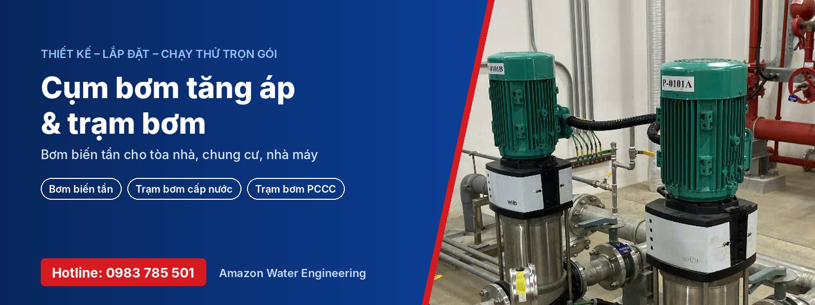 Cụm bơm tăng áp & trạm bơm